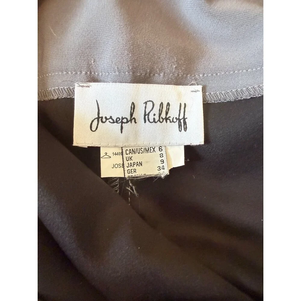 Joseph Ribkoff Womens Slim-Fit High Waist Charcoal Gray Pull-On Pants Size 6